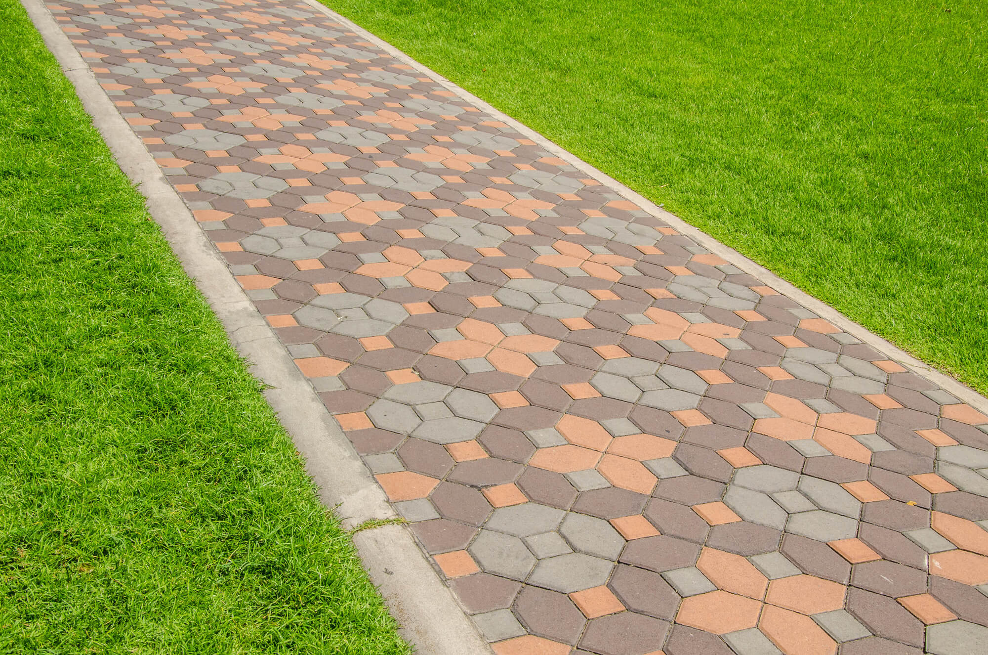 kolorowa kostka brukowa